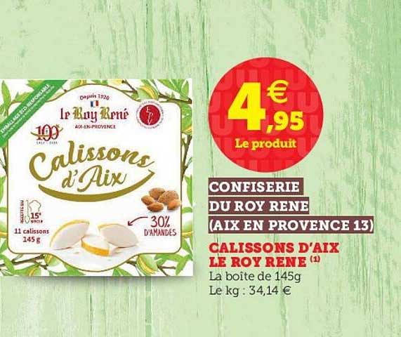 calissons d'aix le roy rené