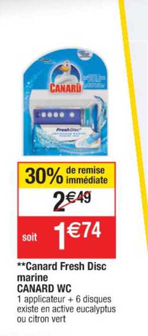 canard fresh disc marine canard wc