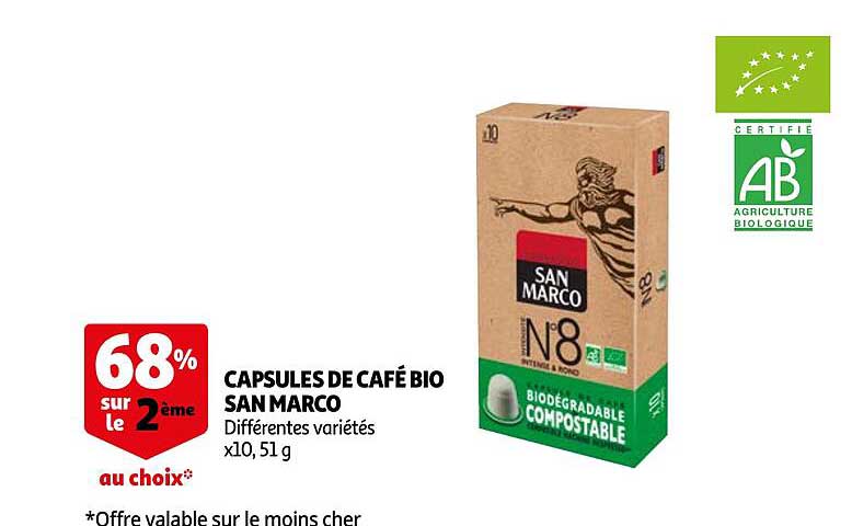 Capsules De Café Bio San Marco