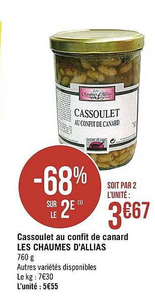 Cassoulet Au Confit De Canard Les Chaumes D'allias