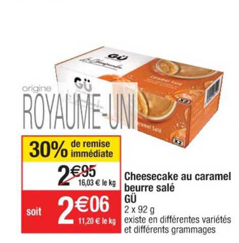 Cheesecake Au Caramel Beurre Salé Gü