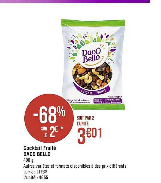 cocktail fruité daco bello