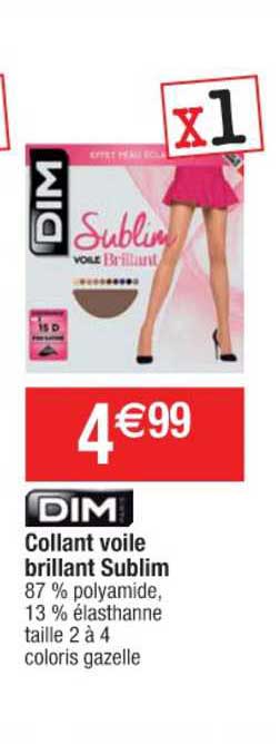 collant voile brillant sublim dim
