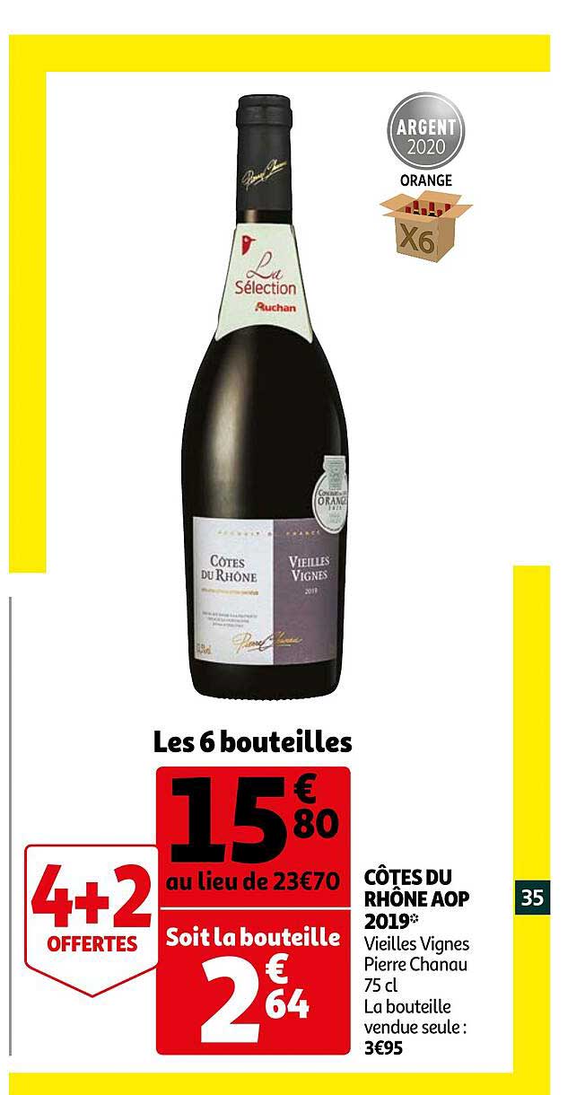 côtes du rhône aop 2019 vieilles vignes pierre chanau