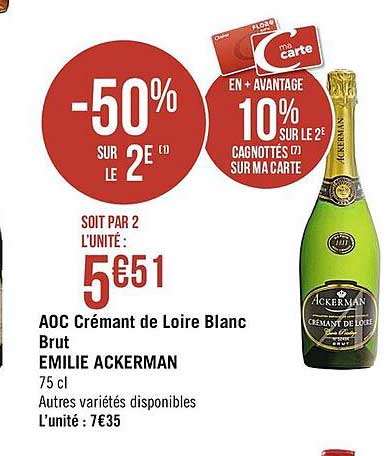 crémant de loire blanc brut emilie ackerman