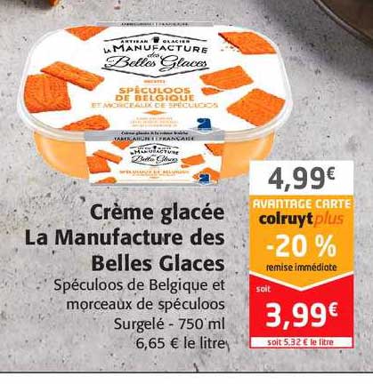 crème glacée la manufacture des belles glaces