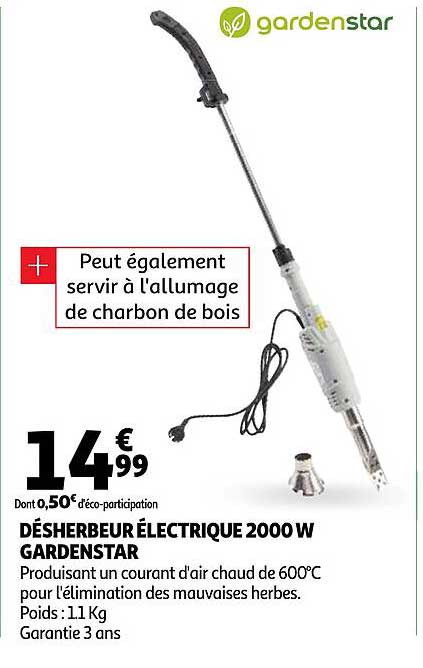 désherbeur électrique 2000 w gardenstar