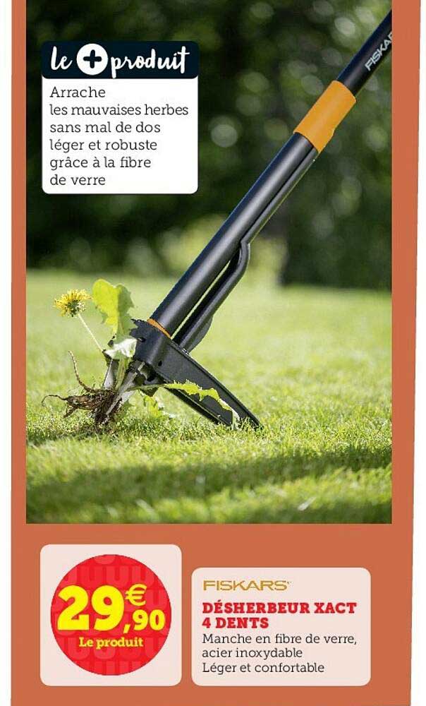 désherbeur xact 4 dents fiskars