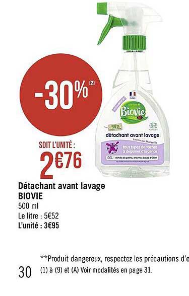 Détachant Avant Lavage Biovie