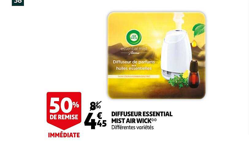 diffuseur essential mist air  wick