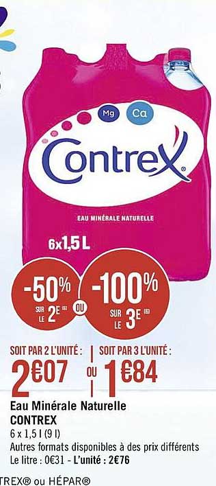 Eau Minérale Naturelle Contrex