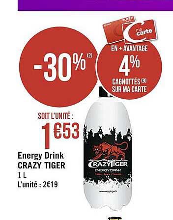 energy drink crazy tiger