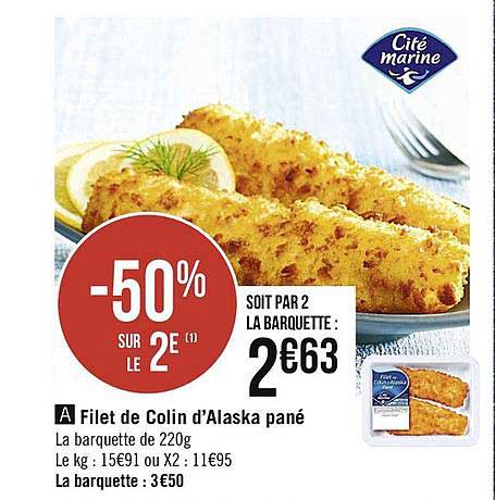 Filet De Colin D'alaska Pané