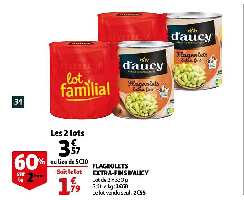 flageolets extra-fins d'aucy