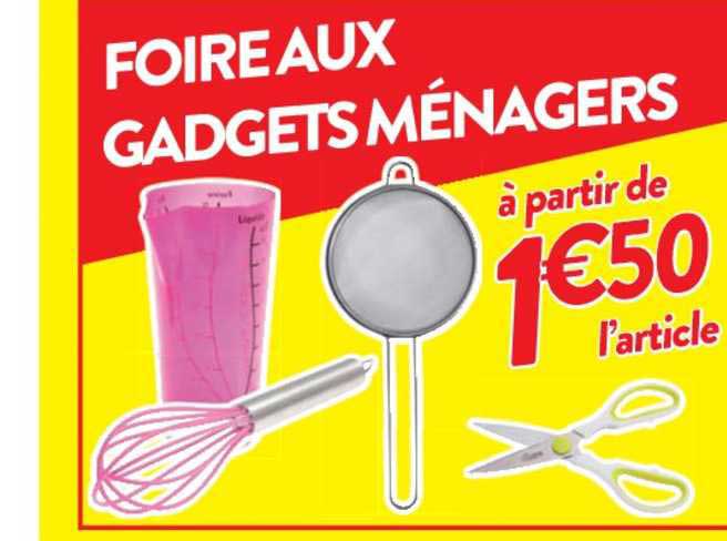 foire aux gadgets ménagers