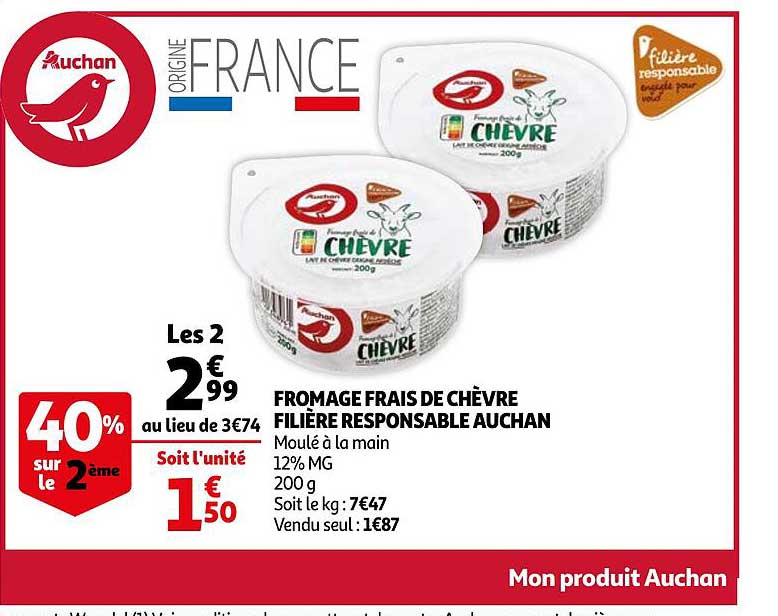 Fromage Frais De Chèvre Filière Responsable Auchan
