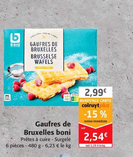 gaufres de bruxelles boni
