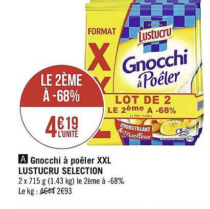 Gnocchi à Poêler Xxl Lustucru Selection