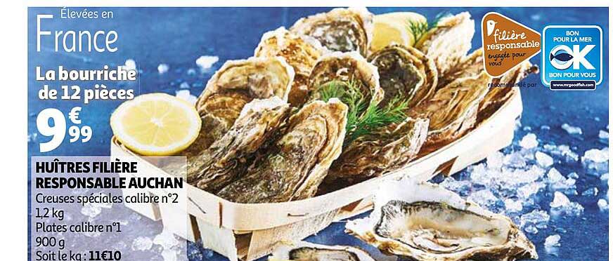 Huîtres Filière Responsable Auchan