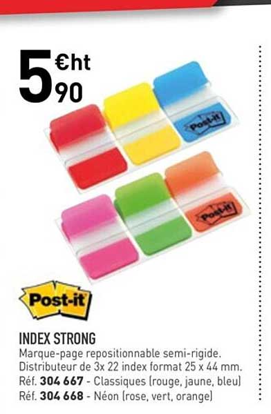 index strong post-it