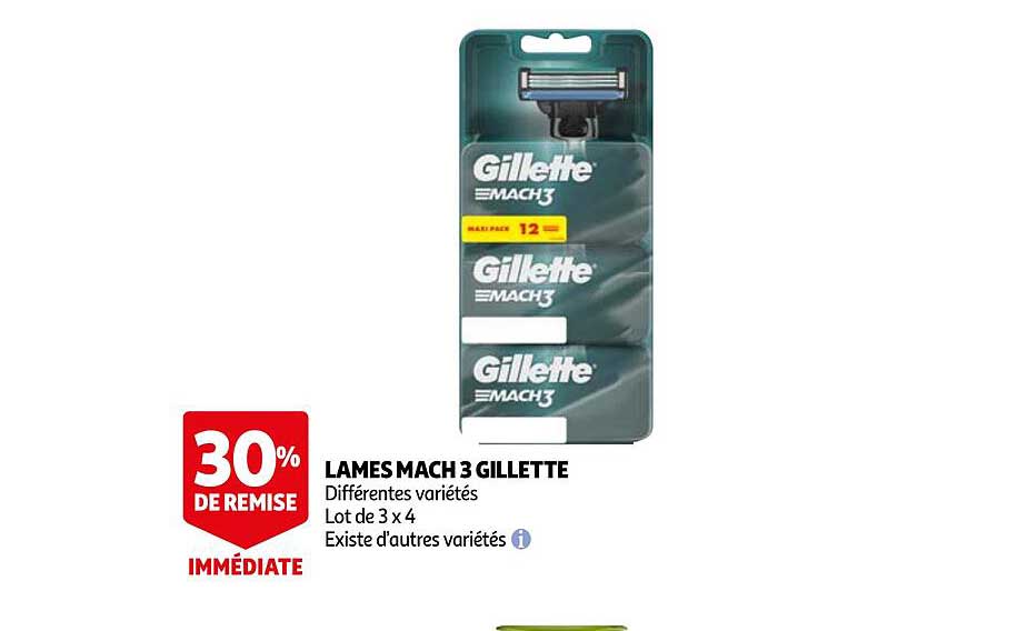 lames mach 3 gillette
