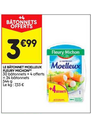 le bâtonnet moelleux fleury michon