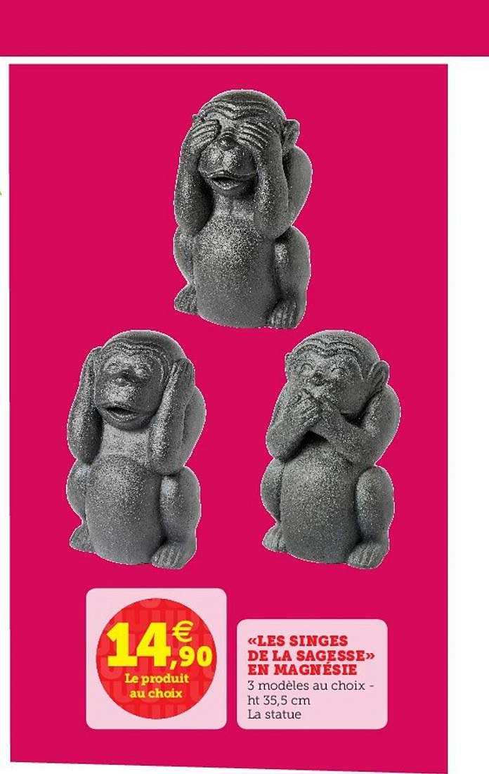 «les singes de la sagesse» en magnésie