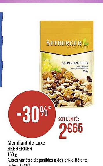 mendiant de luxe seeberger