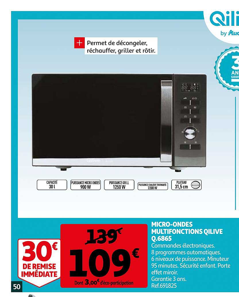 micro-ondes multifonctions qilive