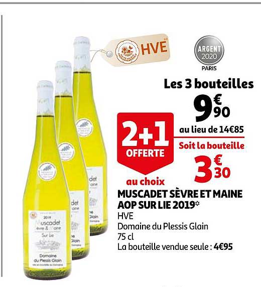 Muscadet Sèvres Et Maine Aop Sur Lie 2019 Hve