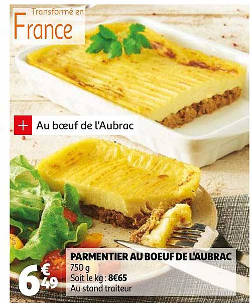parmentier au bœuf de l'aubrac