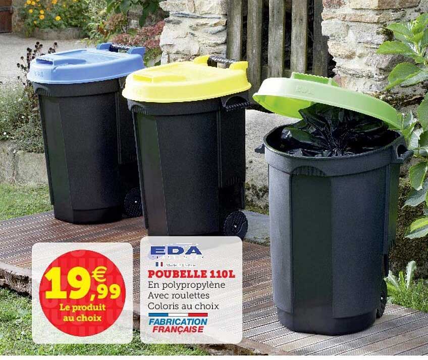 poubelle 110l eda