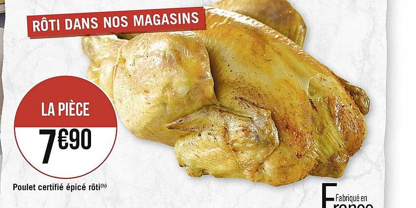 Poulet Certifié épicé Rôti