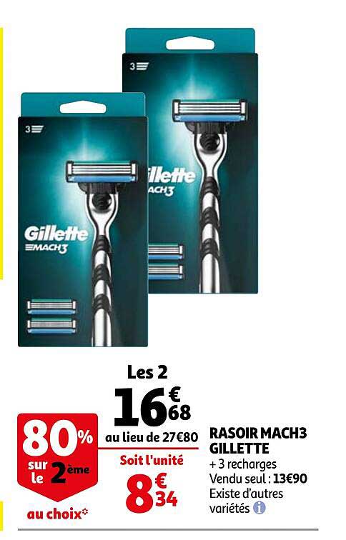 rasoir mach3 gillette