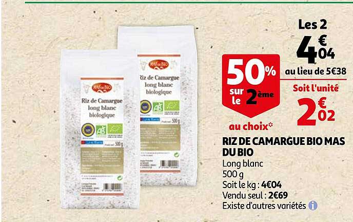 riz de camargue bio mas du bio