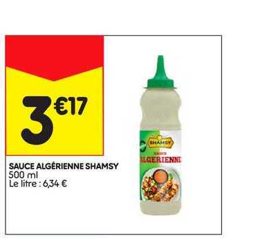 Sauce Algérienne Shamsy