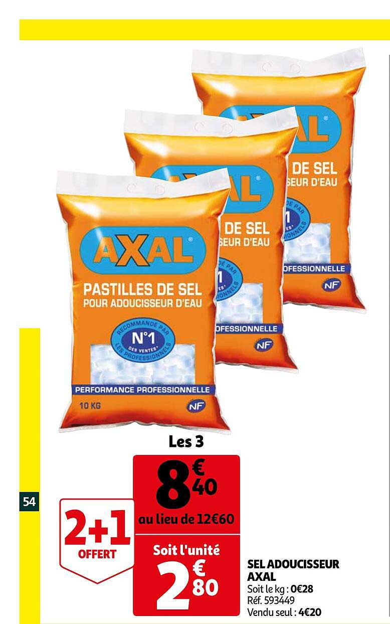 Sel Adoucisseur Axal