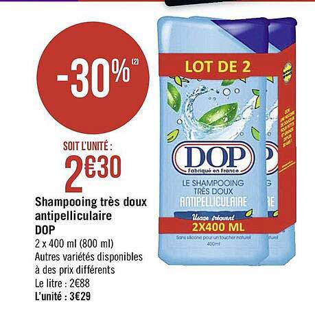 shampooing très doux antipelliculaire dop