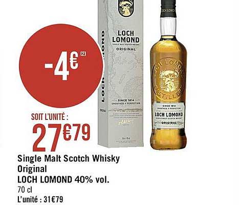 single malt scotch whisky original loch lomond 40% vol.
