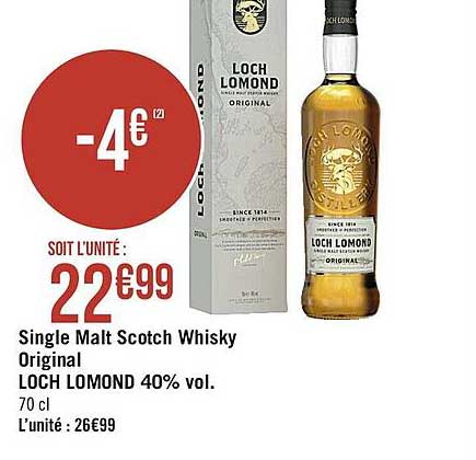 single malt scotch whisky original loch lomond 40% vol.
