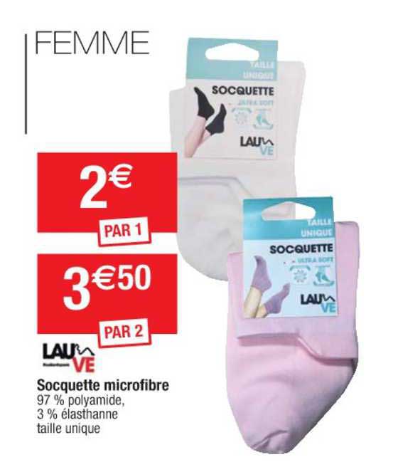 socquette microfibre