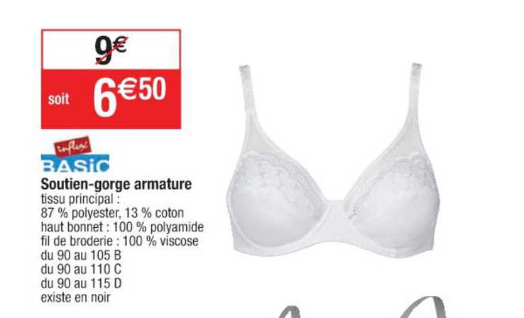 soutien-gorge armature influx basic