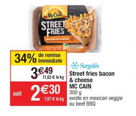 Street Fries Bacon & Cheese Mc Cain