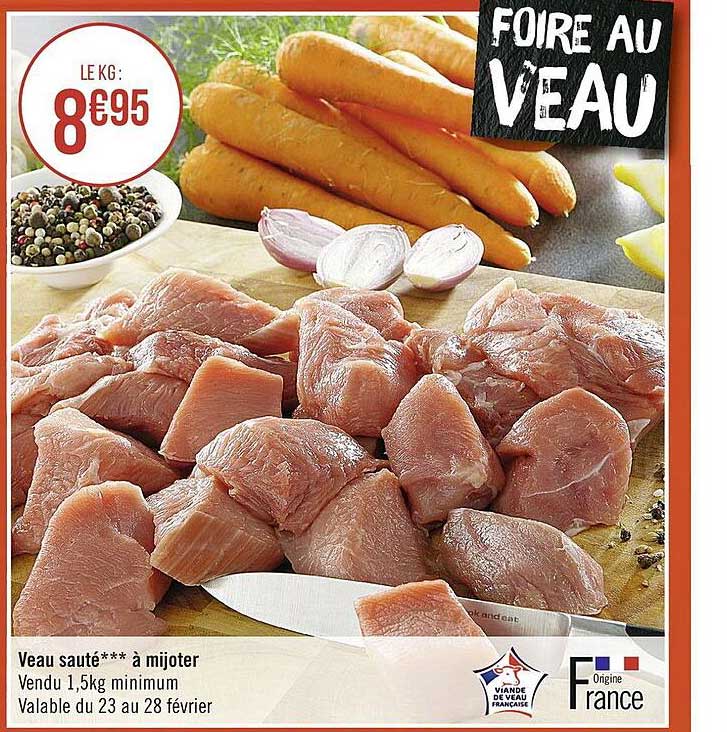Veau Sauté à Mijoter