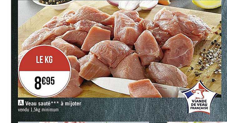 Veau Sauté à Mijoter