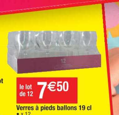 Verres à Pieds Ballons 19 Cl