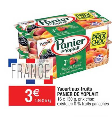 Yaourt Aux Fruits Panier De Yoplait