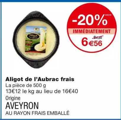aligot de l'aubrac frais