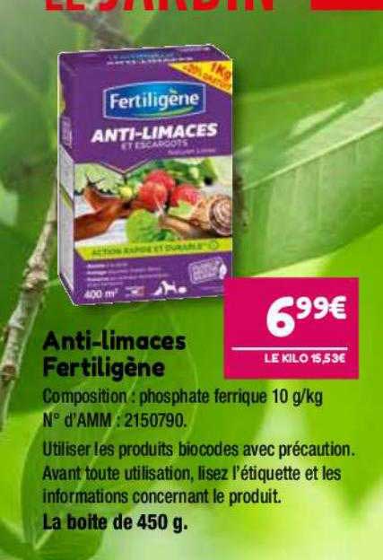anti-limaces fertiligène