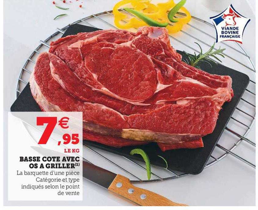 Basse Côte Avec Os à Griller